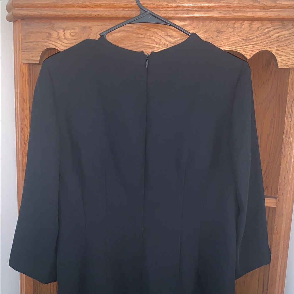 Liz Claiborne 8P black long sleeve dress - Picture 6 of 8